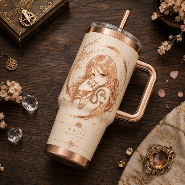 Quiet Bloom - Nami and the Sakura Ring Tumbler - main