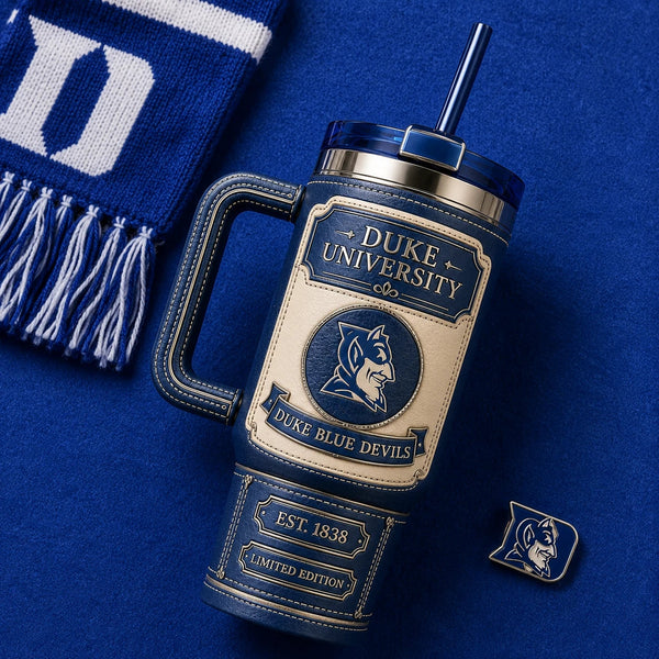 DUKE Heritage Crest - Navy and Cream Tumbler Composition - main