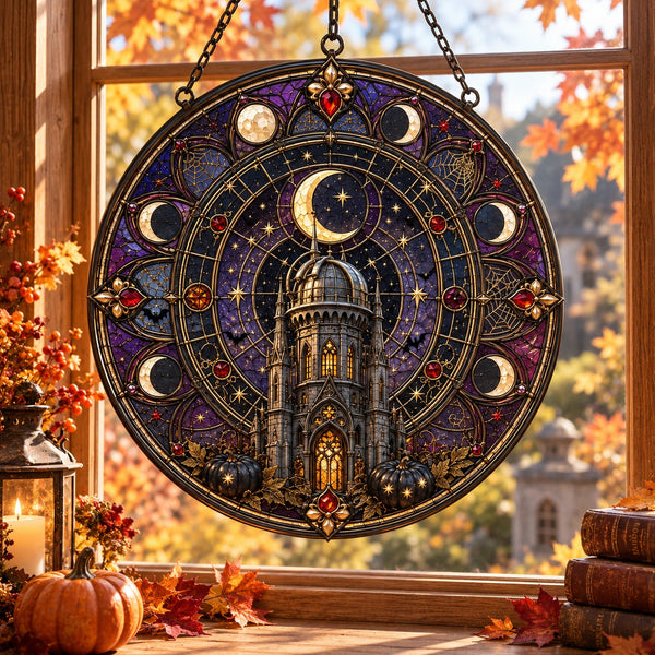 Moonlit Cathedral - A Circular Study in Night and Stillness - main