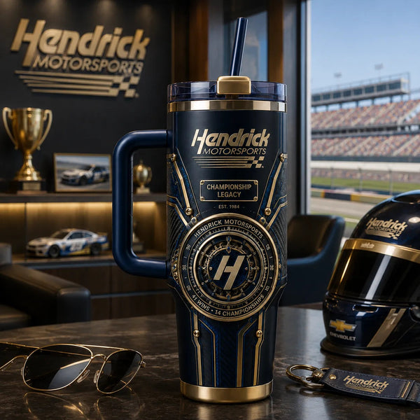 HMS Championship Legacy - Navy and Gold Wraparound Tumbler - main