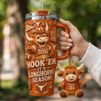 TEX Hook 'Em - Burnt Orange Game Day Tumbler