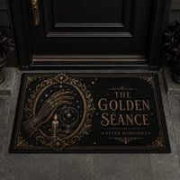 The Golden S\Uffffffffce - Gilded Occult Doormat in Black and Antique Gold
