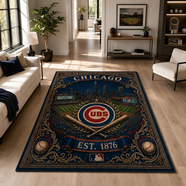 CHC Heritage Field - Ornate Emblem Statement Rug - main