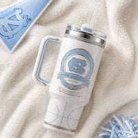 UNC - A Carolina Blue Crest on Quiet White