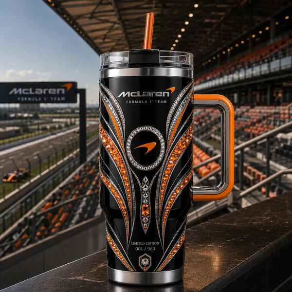 MC in Papaya - Jewelled Wing Motif Tumbler - main