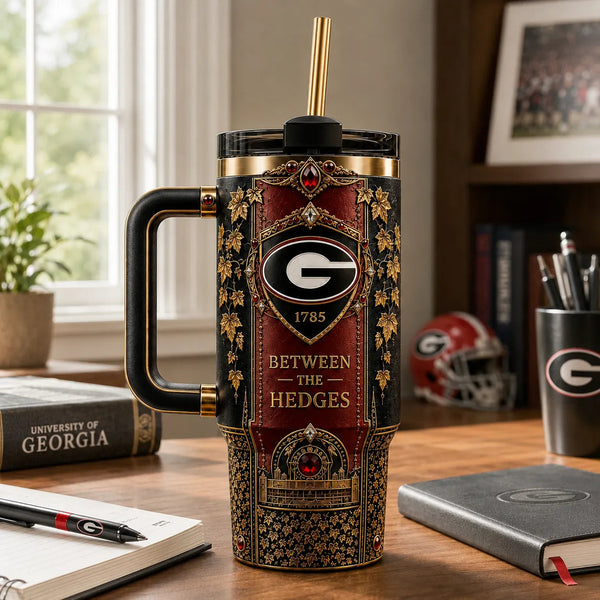 UGA - Between the Hedges, Crimson Panel and Gilded Detail - main