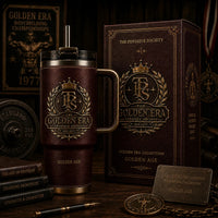 The Golden Era Crest - A Heritage Tumbler with Quiet Authority