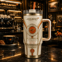 MCL Heritage Crest - Cream and Gold Tumbler Design