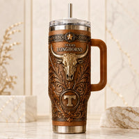 TEX Tooled Relief - Longhorn Emblem Heritage Tumbler