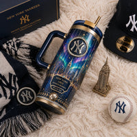 NYY Aurora Skyline - Midnight Wrap Tumbler Graphic