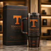 TENN Heritage - The Amber T on a Weathered Vintage Panel