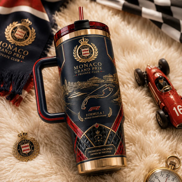 Harbour Lines - A Navy and Gold Study in Monaco Elegance - main