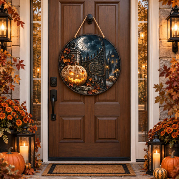 Crescent Pumpkin Estate - Moonlight, Gate and Quiet Glow - main
