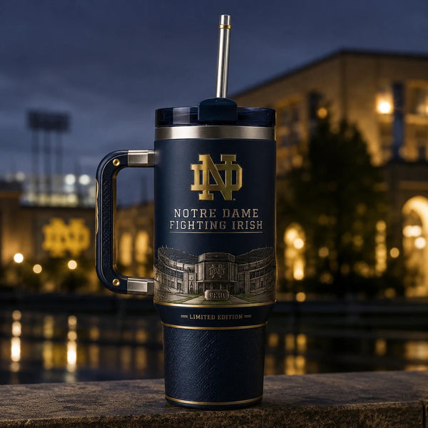 ND Heritage - Gold Monogram, Stadium Relief and Twilight Navy - main