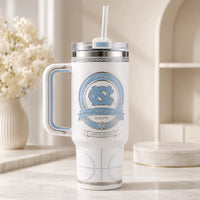 UNC - A Carolina Blue Crest on Quiet White