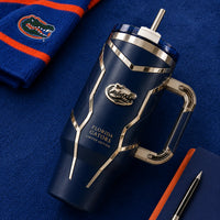 FLA Chrome - Navy Gator Emblem Tumbler