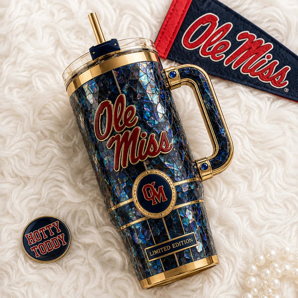 MISS Mosaic - Navy Glass, Crimson Script and Quiet Prestige - main