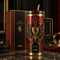 SF Deco Crest - Crimson and Gold Tumbler