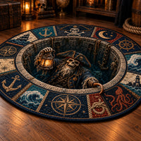 Lantern Rising - Nautical Well Medallion Floor Composition
