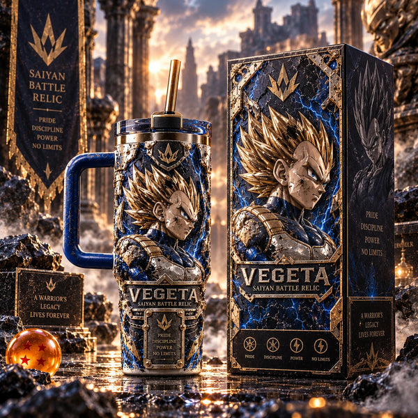 Vegeta - Pride and Discipline in Gilded Relief - main