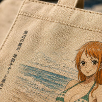 Sea Breeze and Charted Calm - Nami Tote Bag