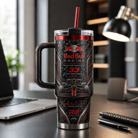 Forged Carbon and Racing Red - RBR 33 Tumbler