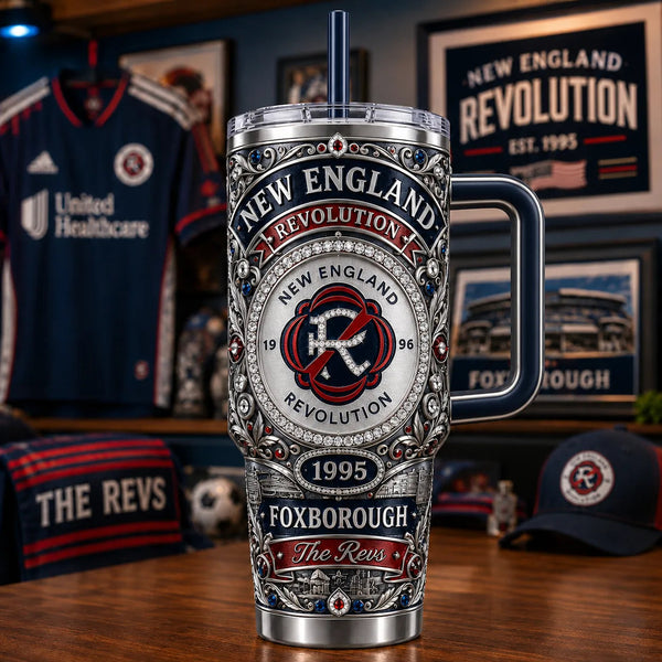 NE Heritage, Cast in Ornate Relief - Foxborough Tumbler - main