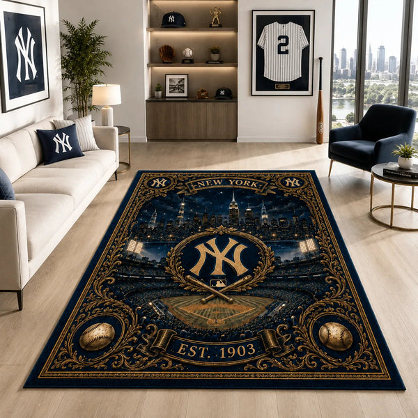 NYY Est. 1903 - A Floor Study in Navy, Gold and City Light - main