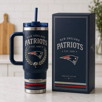 NE Heritage Crest - Navy Laurel Emblem Tumbler
