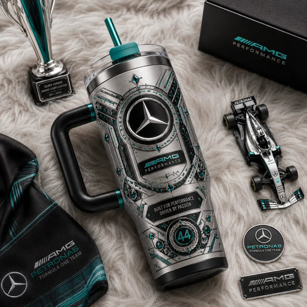 MB Silver Order - Teal Jewelled Emblem Tumbler - main