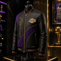 LAL Purple and Gold - Vertical Lettering Statement Jacket