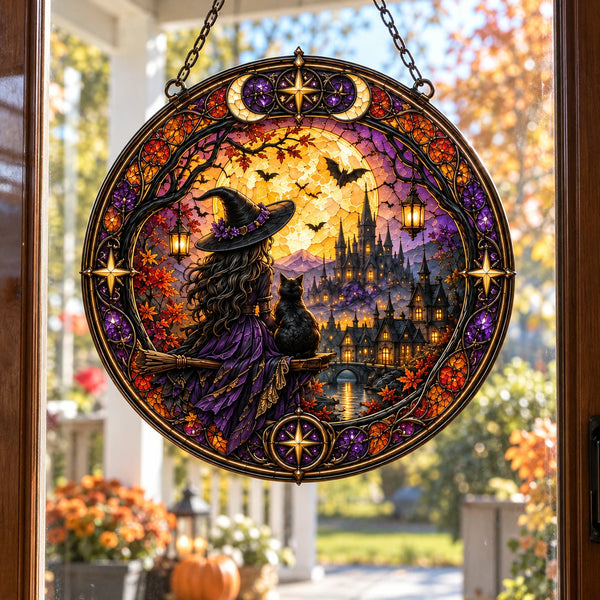 Amber Hour - Witch, Cat and the Autumn Skyline - main