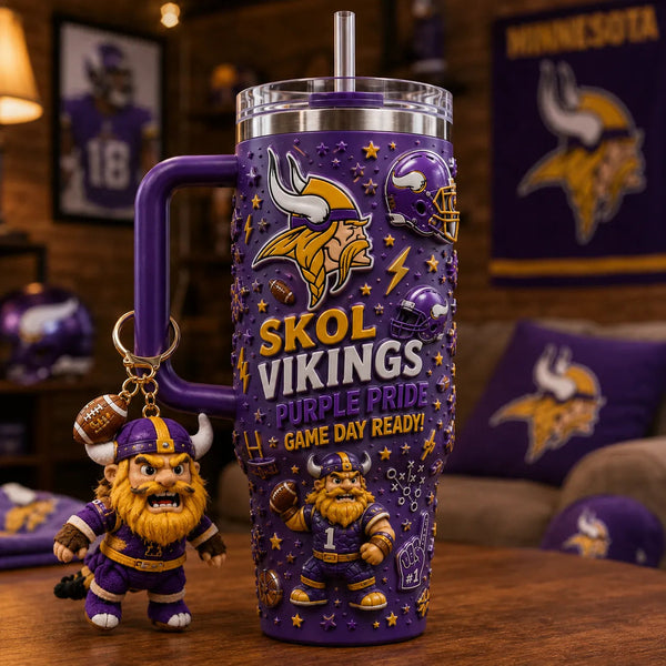 MIN Skol Purple Pride - Wraparound Game Day Tumbler Graphic - main