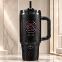 SC in Blackout - Garnet Emblem on an Armored Tumbler