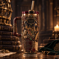It All Starts Here - Hogwarts Crest Tumbler in Crimson and Gold