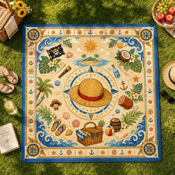Straw Hat Compass - Luffy's Sunlit Adventure Rug - main