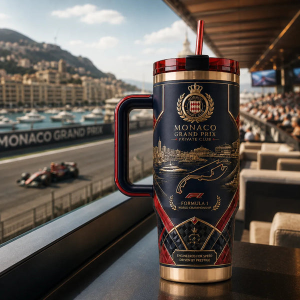 Harbour Lines - A Navy and Gold Study in Monaco Elegance - main