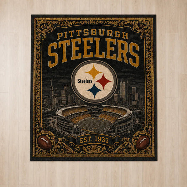 PIT Heritage Floor - Gold Ornament, Skyline and Stadium Study - main