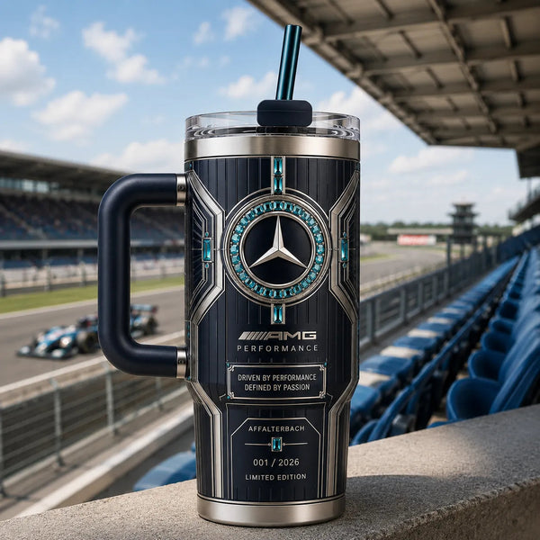 Affalterbach Nocturne - AMG Star Framed in Teal Jewels - main