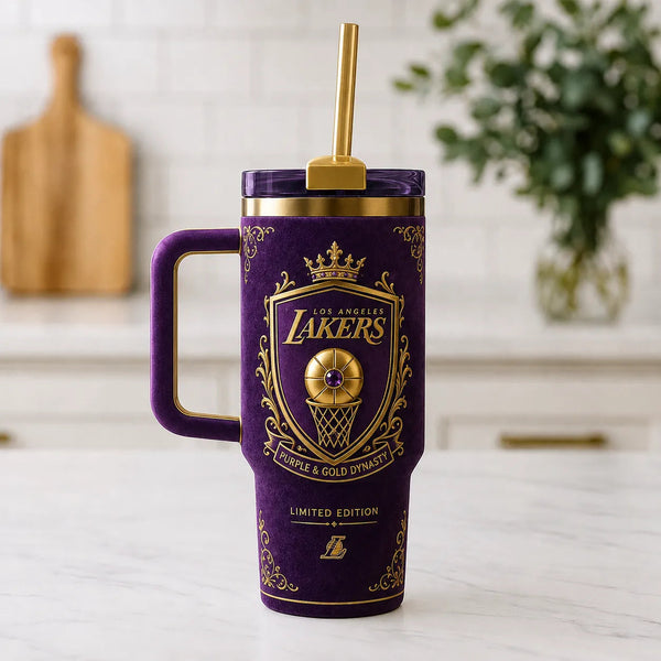 LAL Purple & Gold Dynasty - Heraldic Crest Tumbler - main
