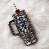 NE - Crest, Scrollwork and Stadium Blue Detail