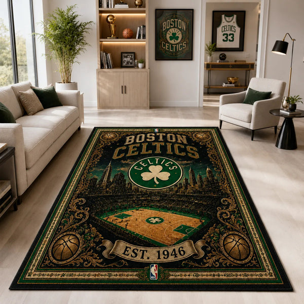 BOS Est. 1946 - Emblem, Court and Gilded Border - main