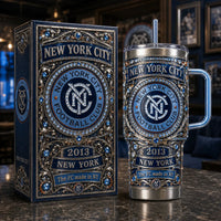 NYC Crest in Jeweled Relief - Heritage Tumbler