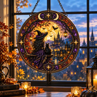 Amber Hour - Witch, Cat and the Autumn Skyline
