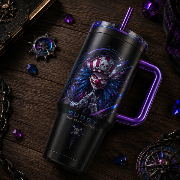 The Star Clown Smiles - Buggy Tumbler in Violet Chrome - main