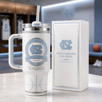 UNC - A Carolina Blue Crest on Quiet White