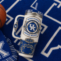 UK Crest Study - Ivory, Royal Blue and Ornamental Calm