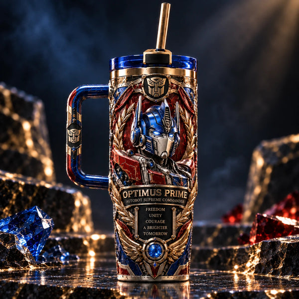 Freedom, Unity, Courage - Optimus Crest Tumbler - main