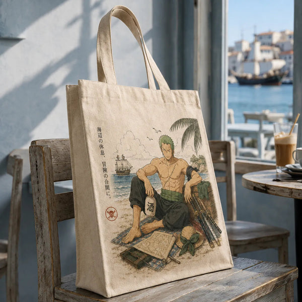 Shoreline Rest - Zoro in Muted Ukiyo Tones - main