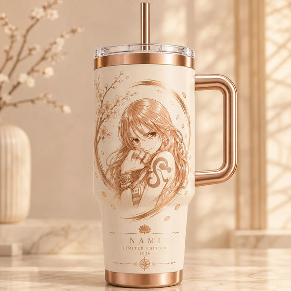 Quiet Bloom - Nami and the Sakura Ring Tumbler - main